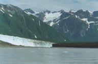 Glacier and mountains